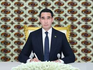 Выступление Президента Туркменистана Сердара Бердымухамедова на церемонии закладки нового современного посёлка в генгешлике Ымамбаба Иолотанского этрапа Марыйского велаята